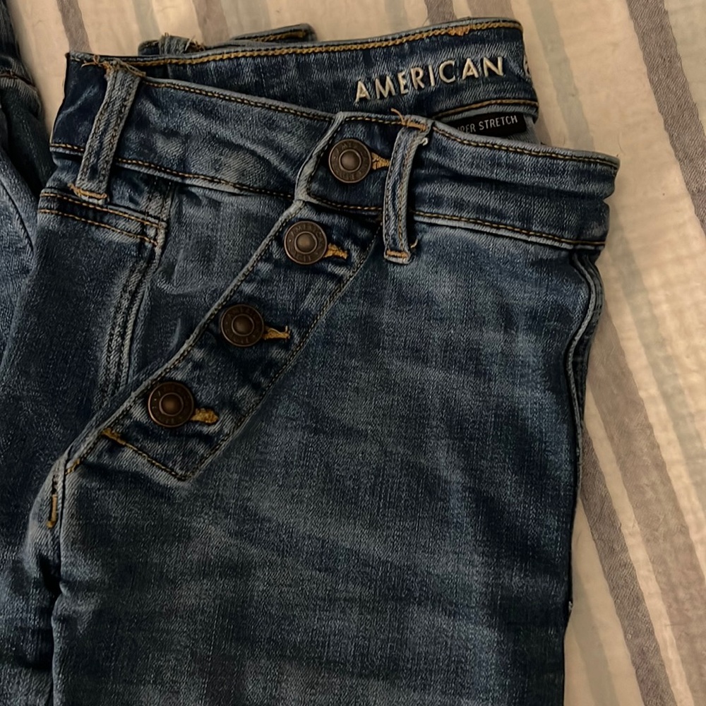 American eagle flare jeans size 10 extra long